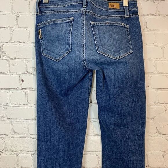 Paige 'Verdugo' Miles Embellished Mid Rise Jeweled Skinny Jean 25 - Picture 7 of 12